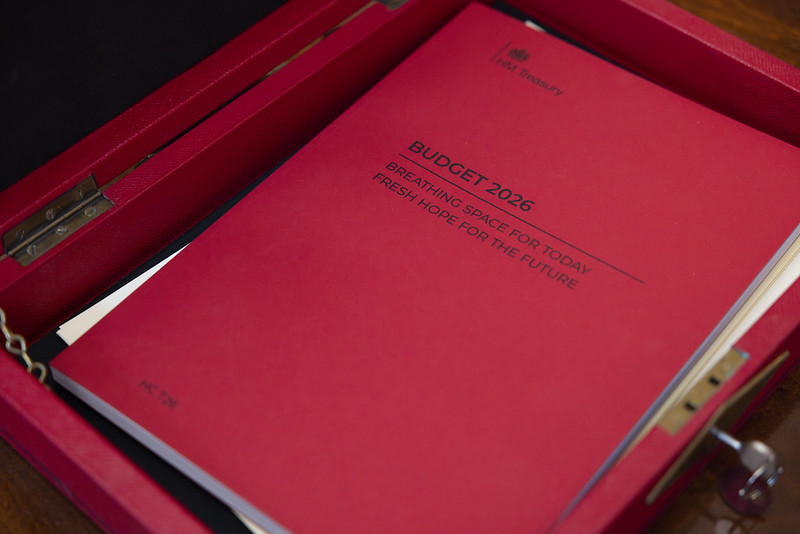 26/10/2026. London, United Kingdom. The Budget 2026 cover, photographed in the No 11 office in Downing Street. Picture by Kirsty O'Connor / Treasury